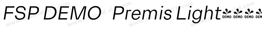 FSP DEMO   Premis Light字体转换